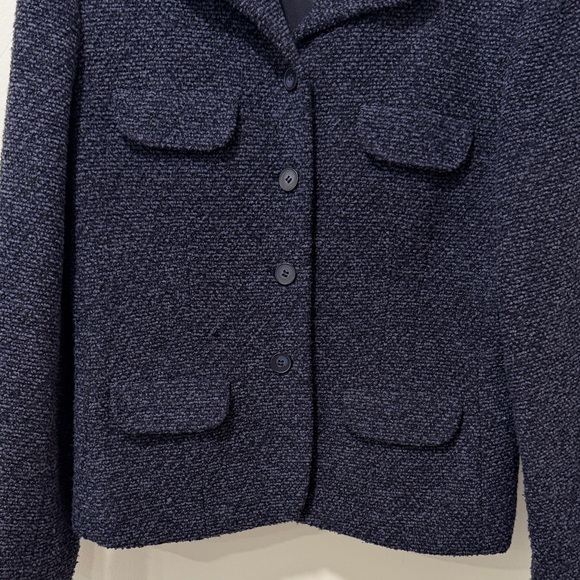 Jones New York Dark Purple/Black Textured Blazer - Picture 5 of 8